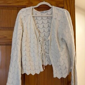 Tie Crochet Jacket